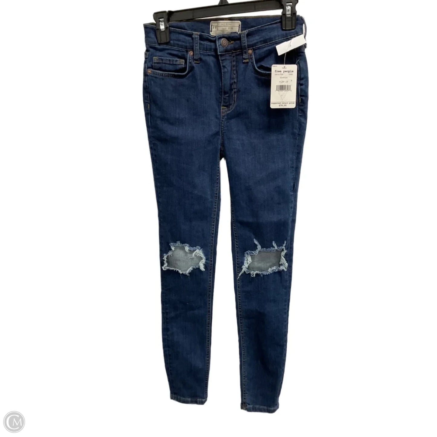 Jeans Skinny By Free People In Blue, Size: 2