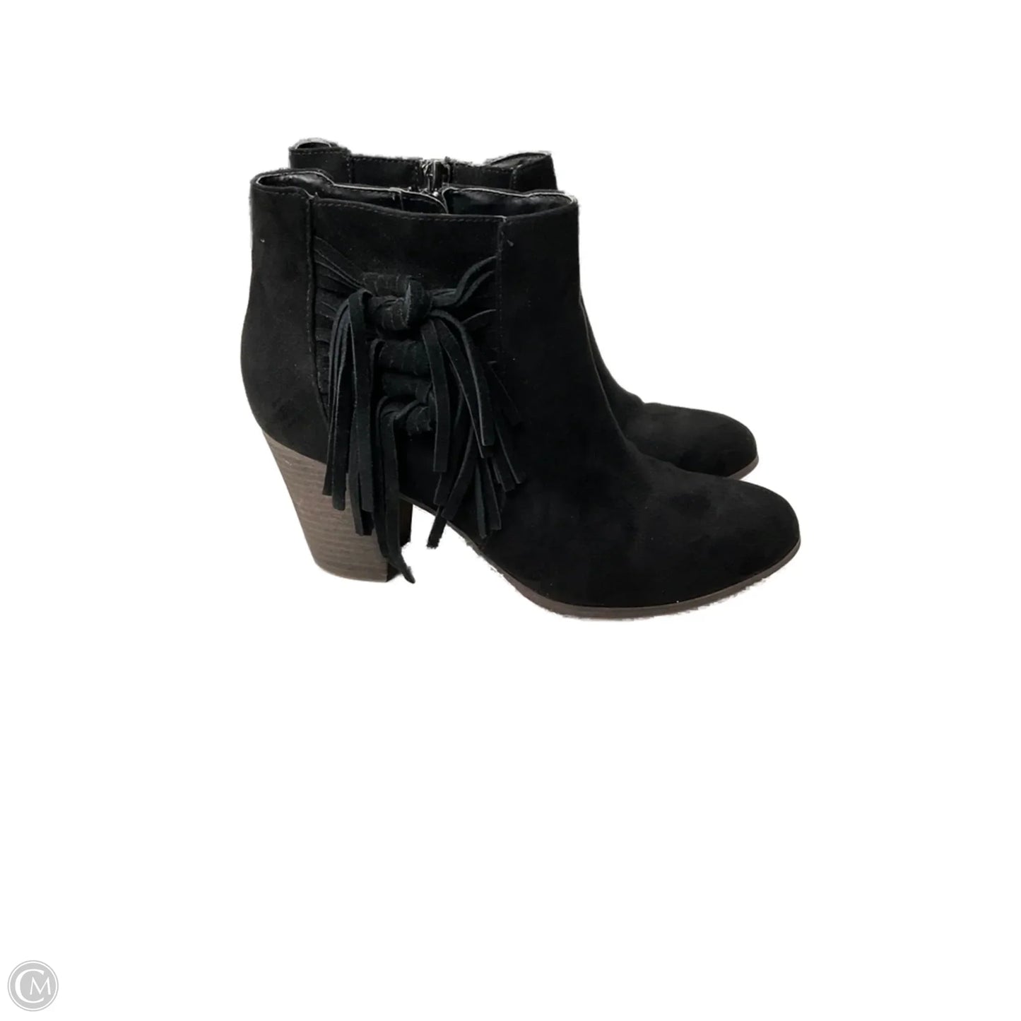 Boots Ankle Heels By Fergalicious In Black, Size: 8.5