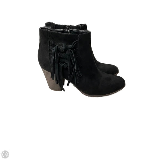 Boots Ankle Heels By Fergalicious In Black, Size: 8.5