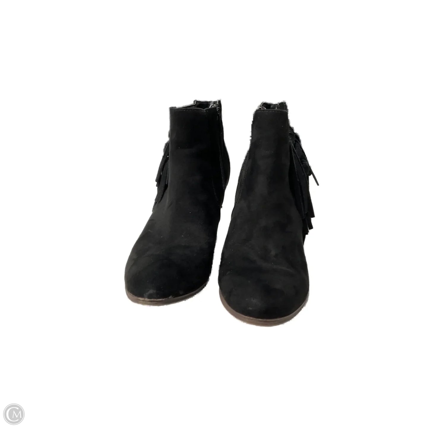Boots Ankle Heels By Fergalicious In Black, Size: 8.5