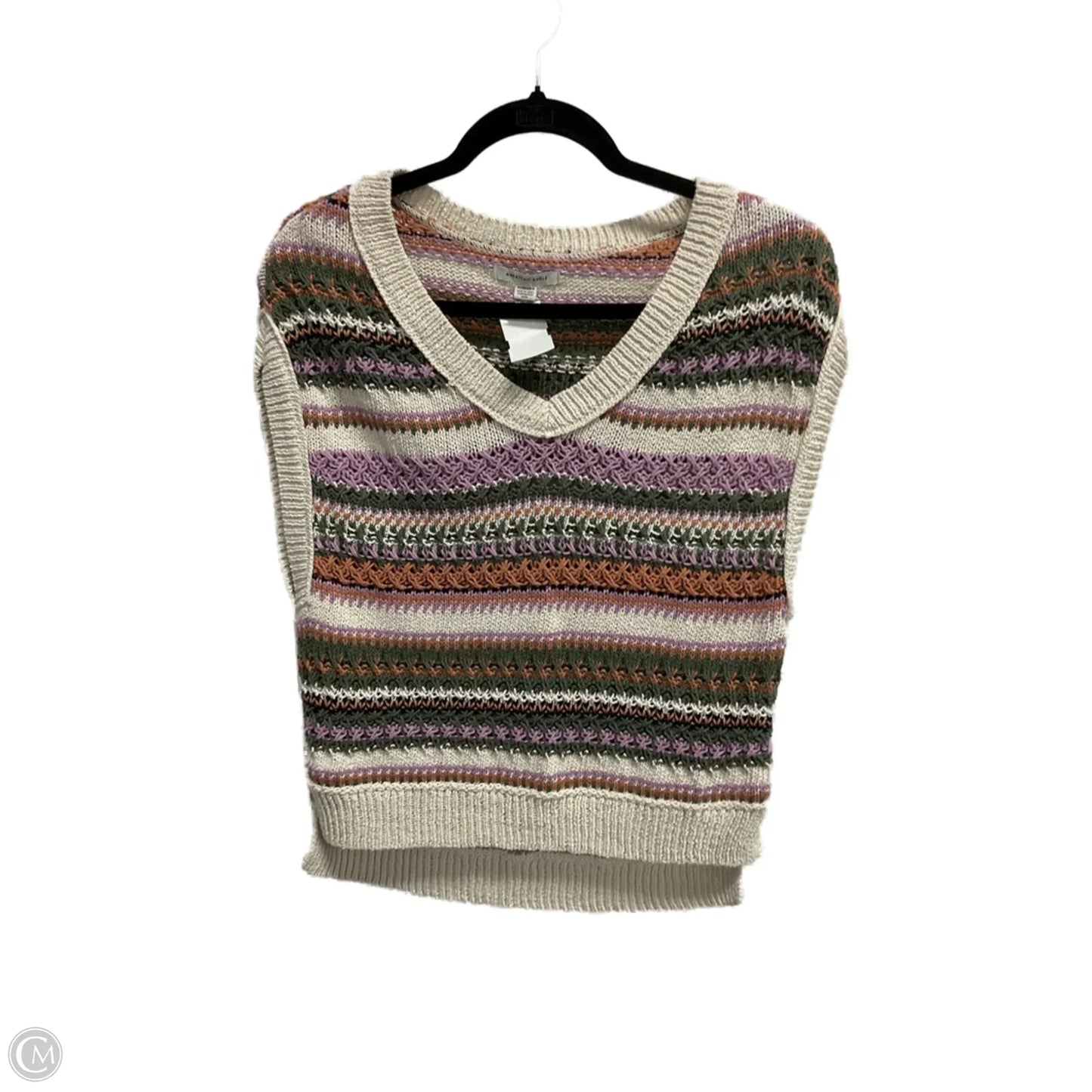 Vest Sweater By American Eagle In Multi-colored, Size: Xs