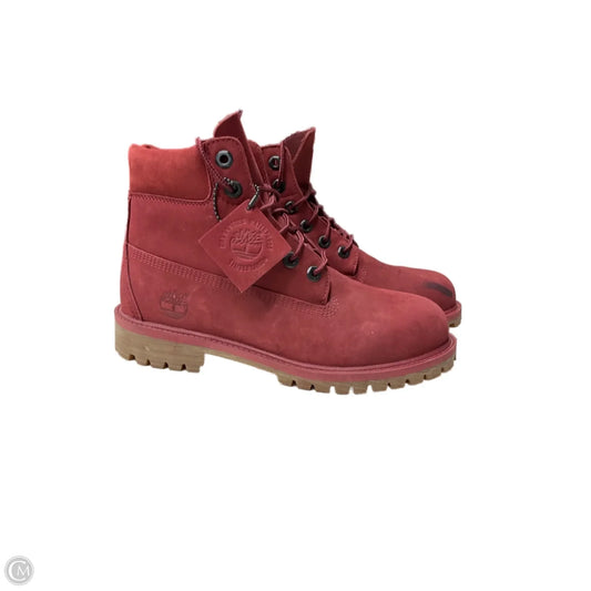 Boots Combat By Timberland In Maroon, Size: 5.5