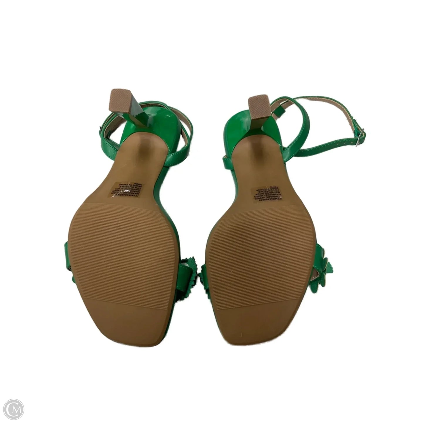 Sandals Heels Stiletto By Torrid In Green, Size: 10