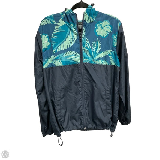 Athletic Jacket By Clothes Mentor In Blue & Green, Size: S