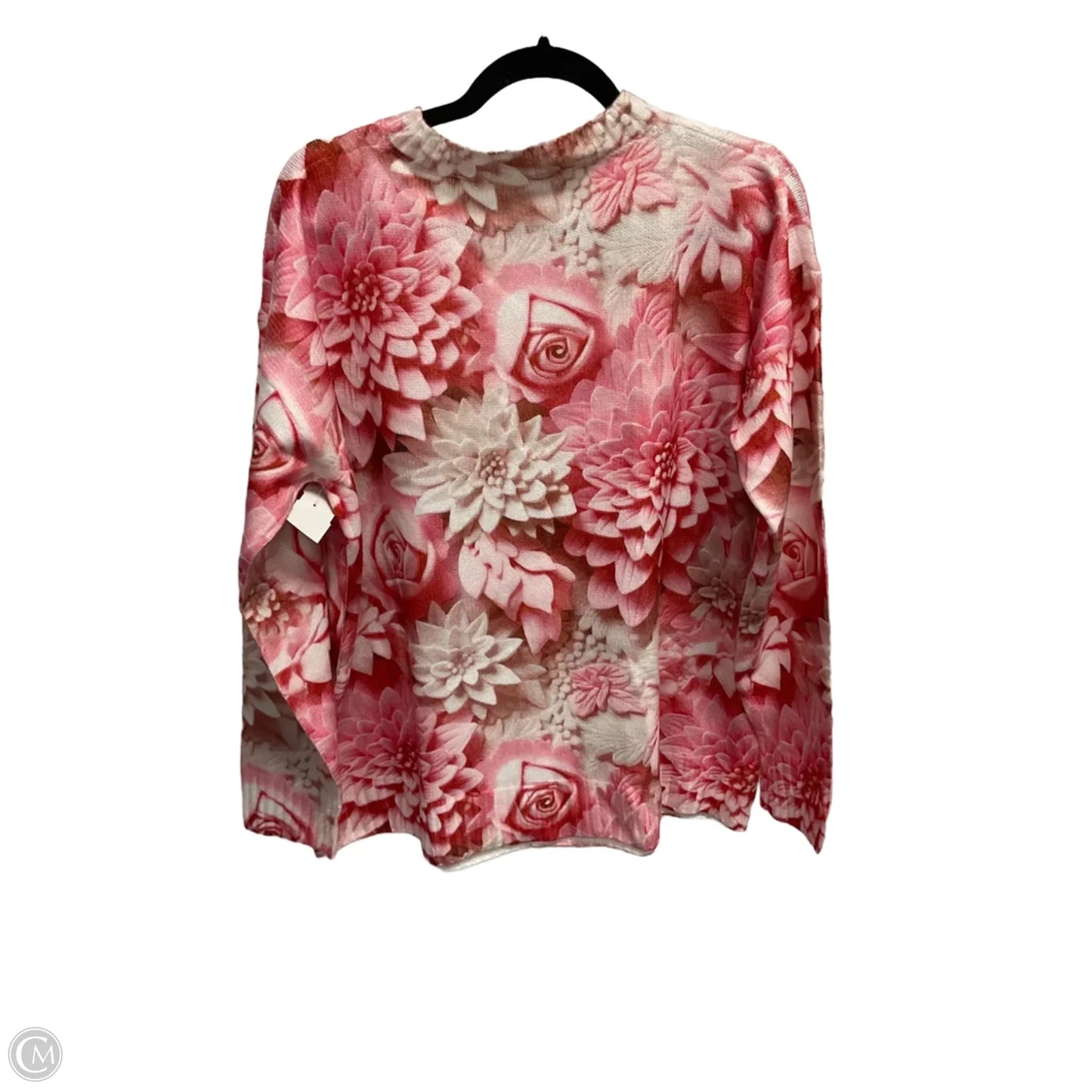 Cardigan By Clothes Mentor In Pink, Size: 2x