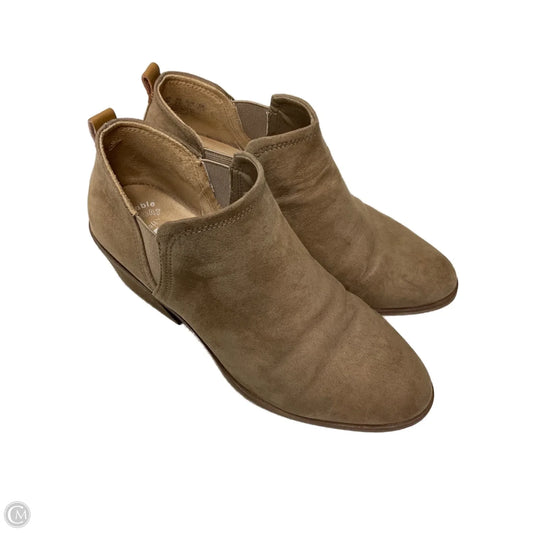 Boots Ankle Heels By Dr Scholls In Tan, Size: 7