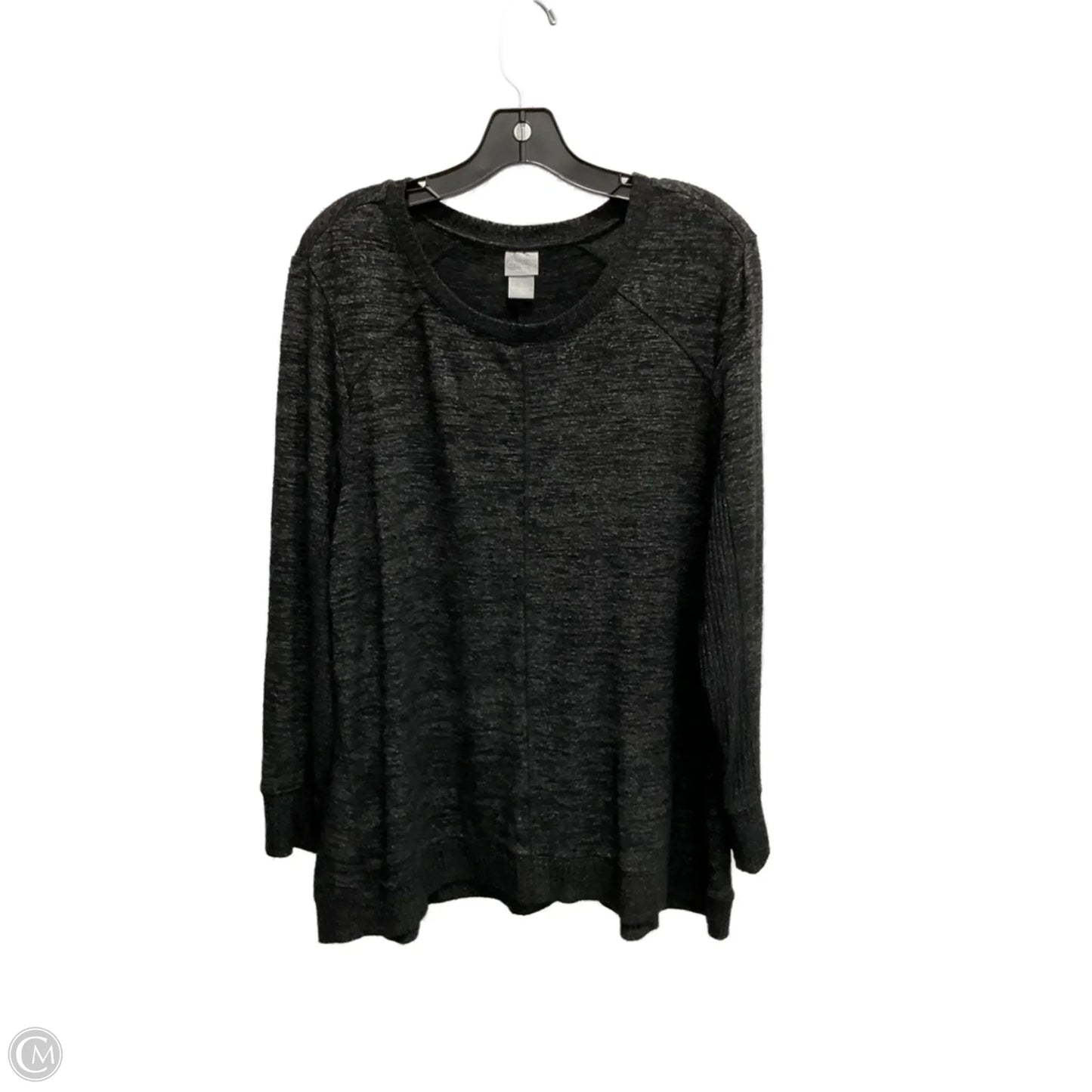 Top Long Sleeve By Zenergy By Chicos In Black, Size: Xl