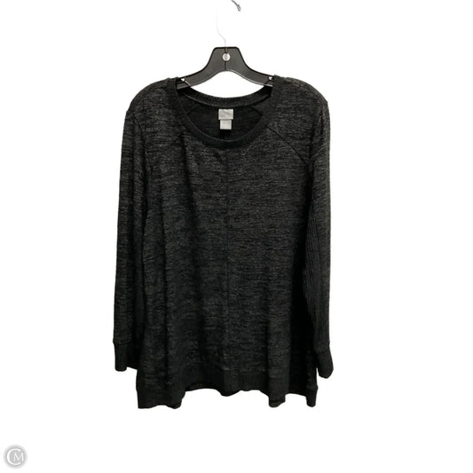 Top Long Sleeve By Zenergy By Chicos In Black, Size: Xl