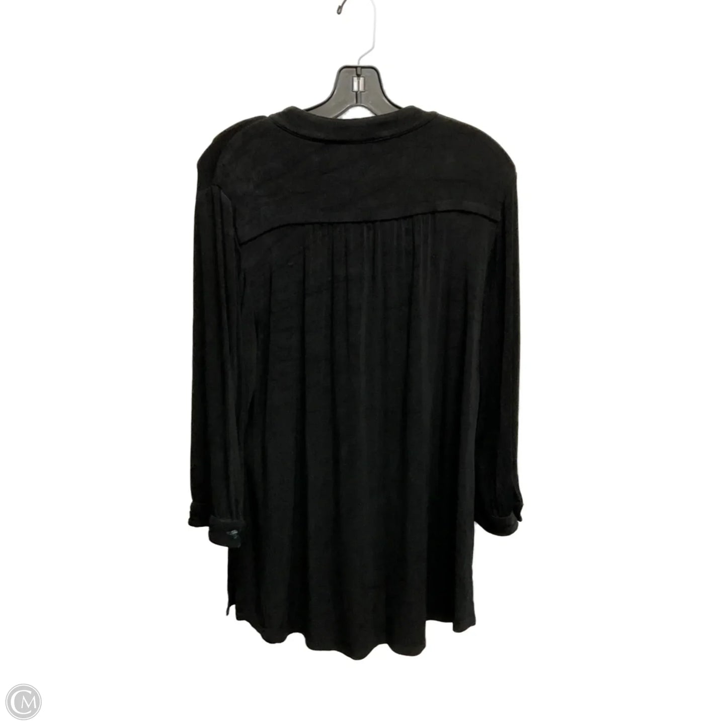 Top Long Sleeve By Chicos In Black, Size: L