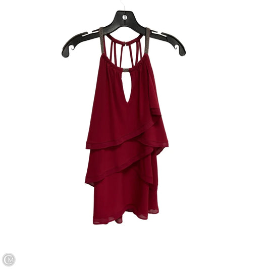 Top Sleeveless By White House Black Market In Red, Size: M