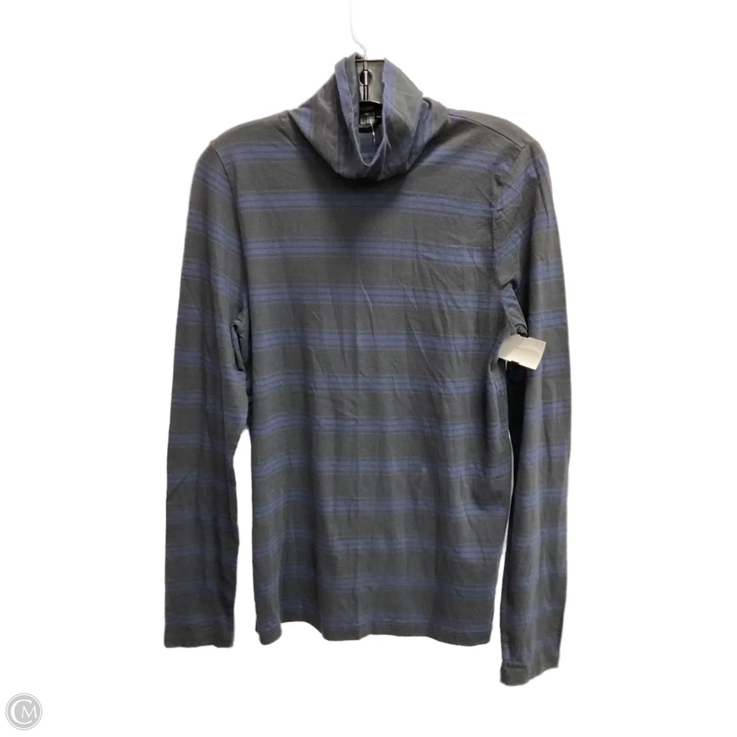 Top Long Sleeve By J. Crew In Black & Blue, Size: L