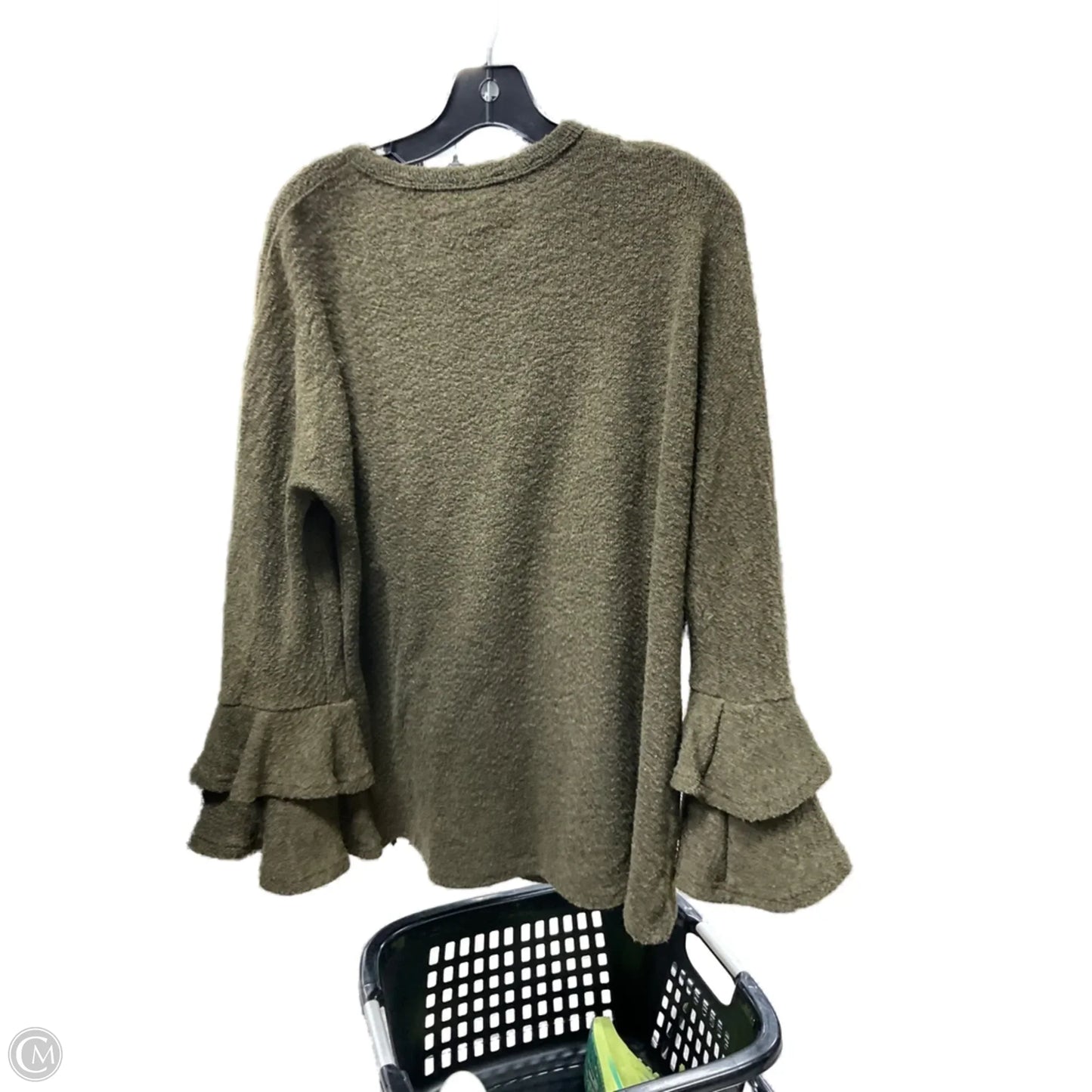 Top Long Sleeve By Jodifl In Green, Size: L