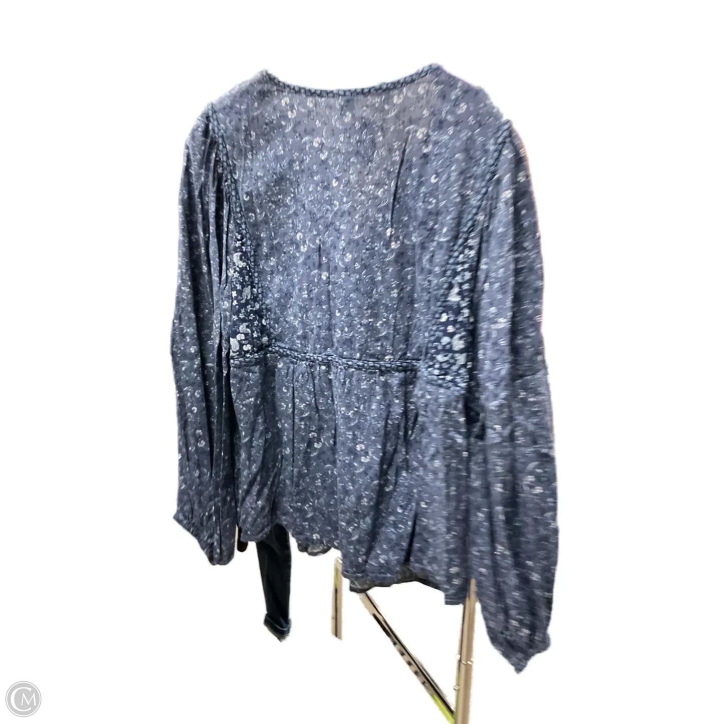 Top Long Sleeve By Old Navy In Blue, Size: L
