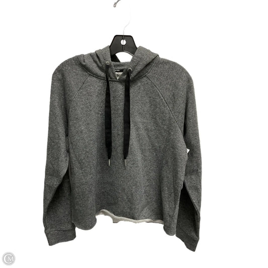 Athletic Sweatshirt Hoodie By Calvin Klein Performance In Grey, Size: M