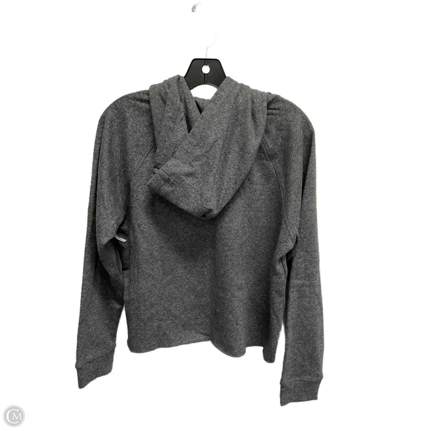 Athletic Sweatshirt Hoodie By Calvin Klein Performance In Grey, Size: M