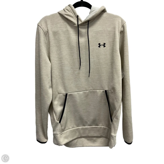 Athletic Sweatshirt Hoodie By Under Armour In Tan, Size: M