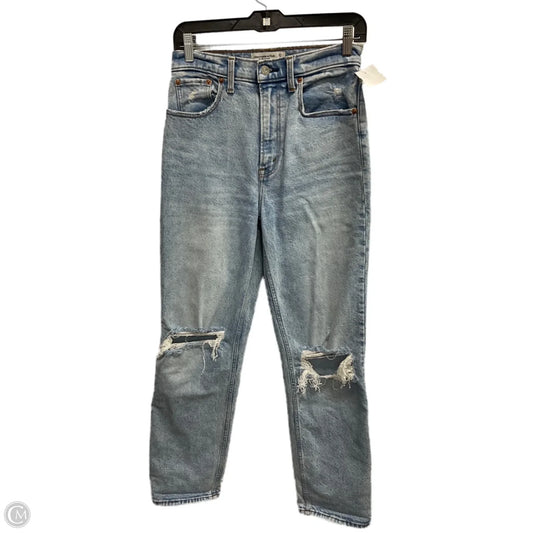 Jeans Straight By Abercrombie And Fitch In Blue, Size: 4