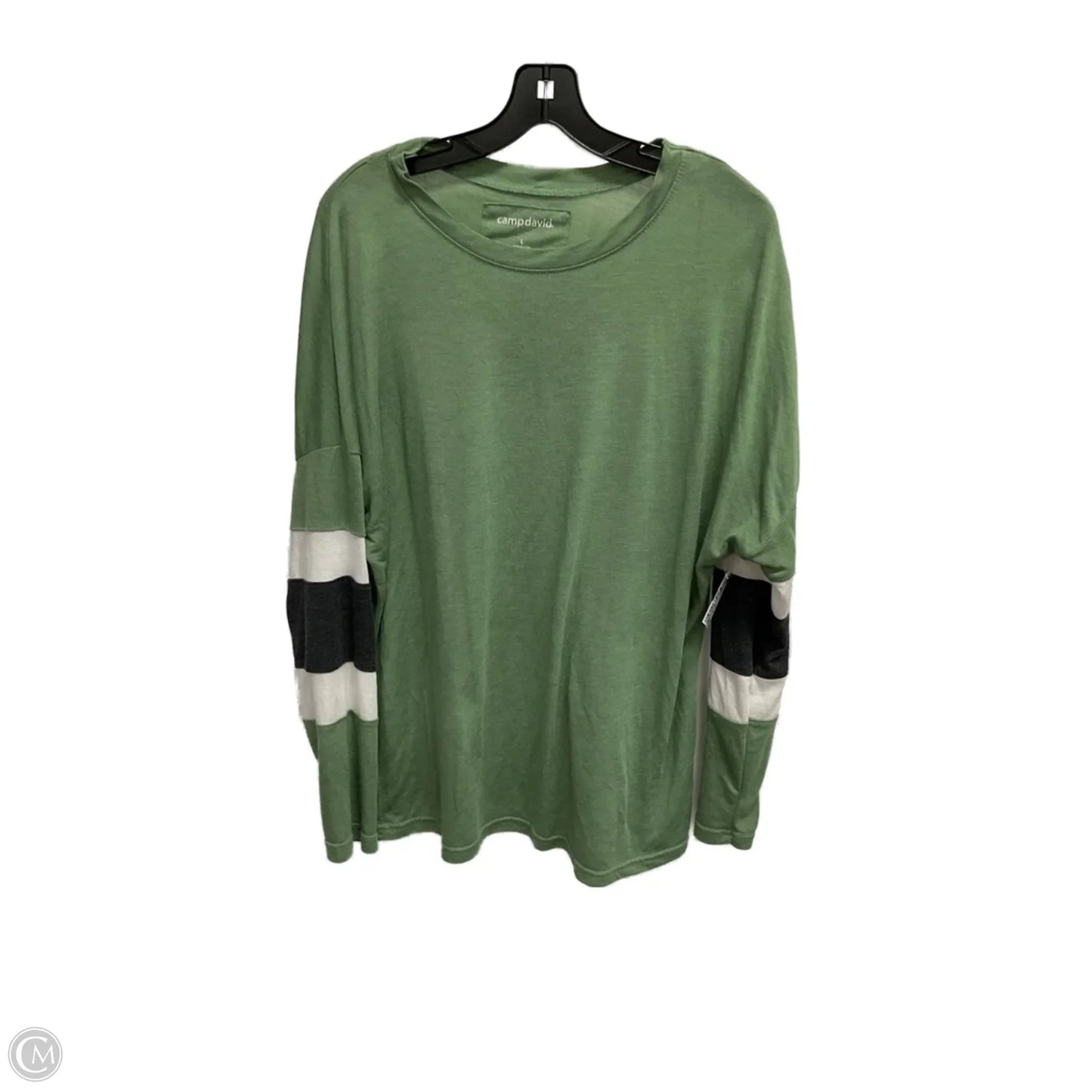 Top Long Sleeve Basic By Clothes Mentor In Green, Size: L