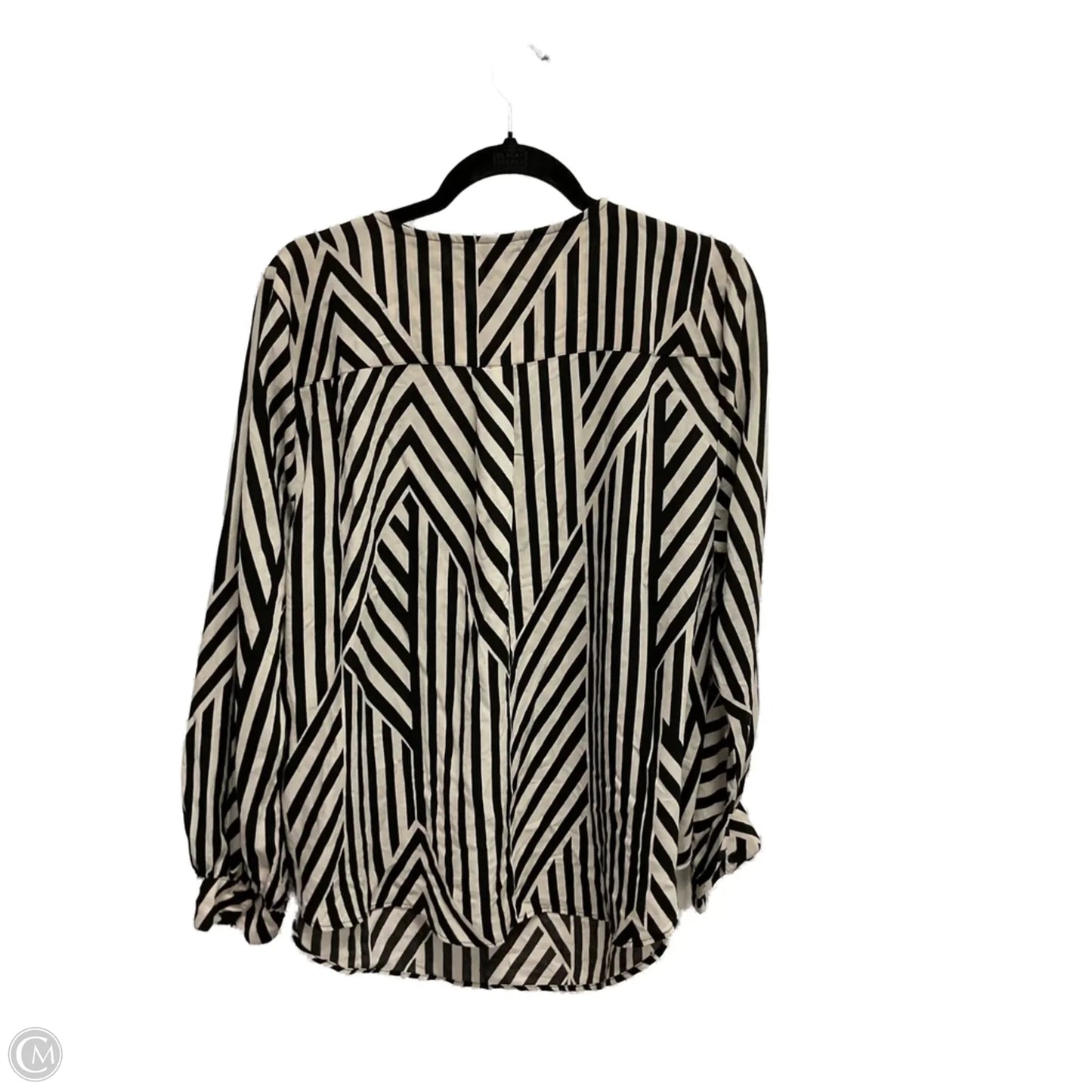 Blouse Long Sleeve By Torrid In Striped Pattern, Size: 1x