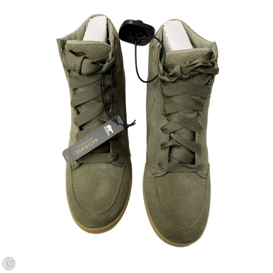 Boots Ankle Flats By Sorel In Green, Size: 8
