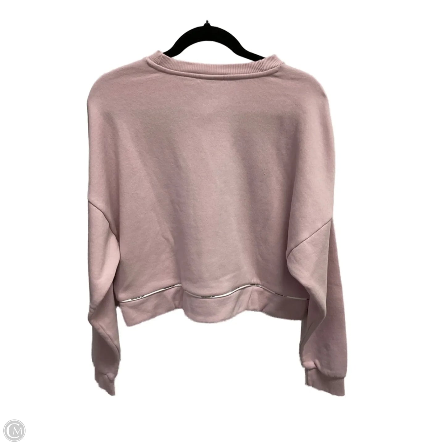 Sweatshirt Crewneck By Reebok In Pink, Size: L