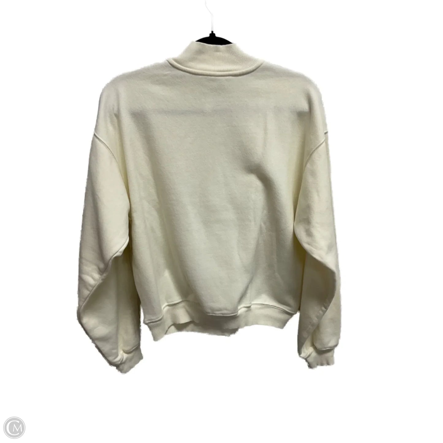 Athletic Sweatshirt Collar By Fabletics In Cream, Size: M