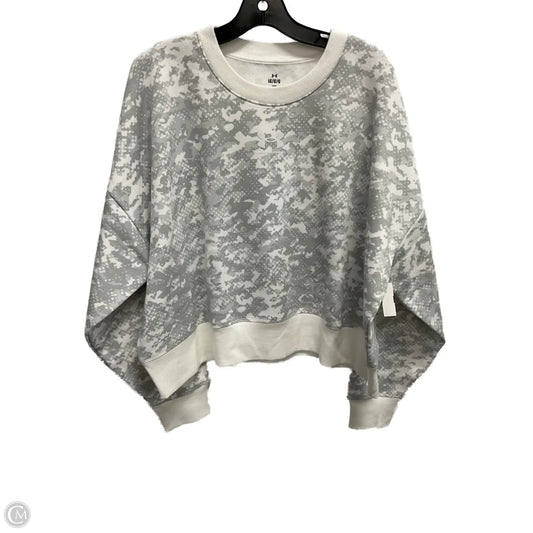 Athletic Sweatshirt Crewneck By Under Armour In Grey, Size: L