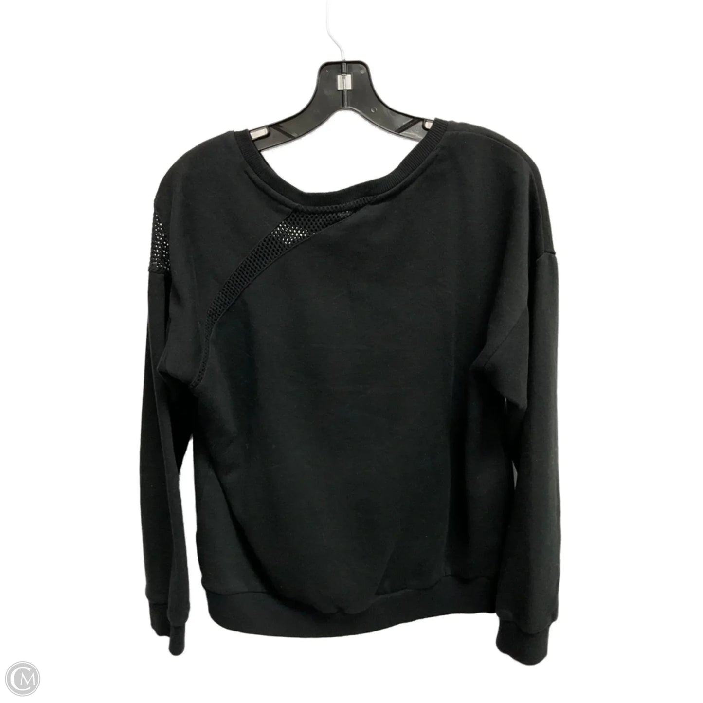 Athletic Sweatshirt Crewneck By Fabletics In Black, Size: L