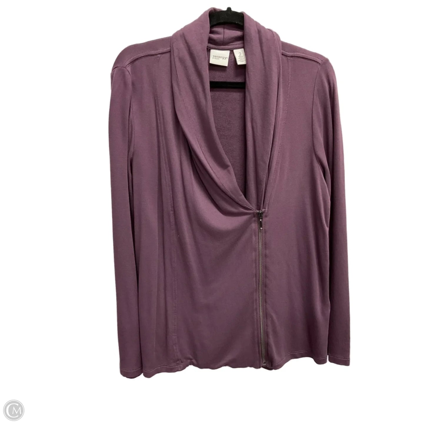 Jacket Other By Zenergy By Chicos In Purple, Size: L