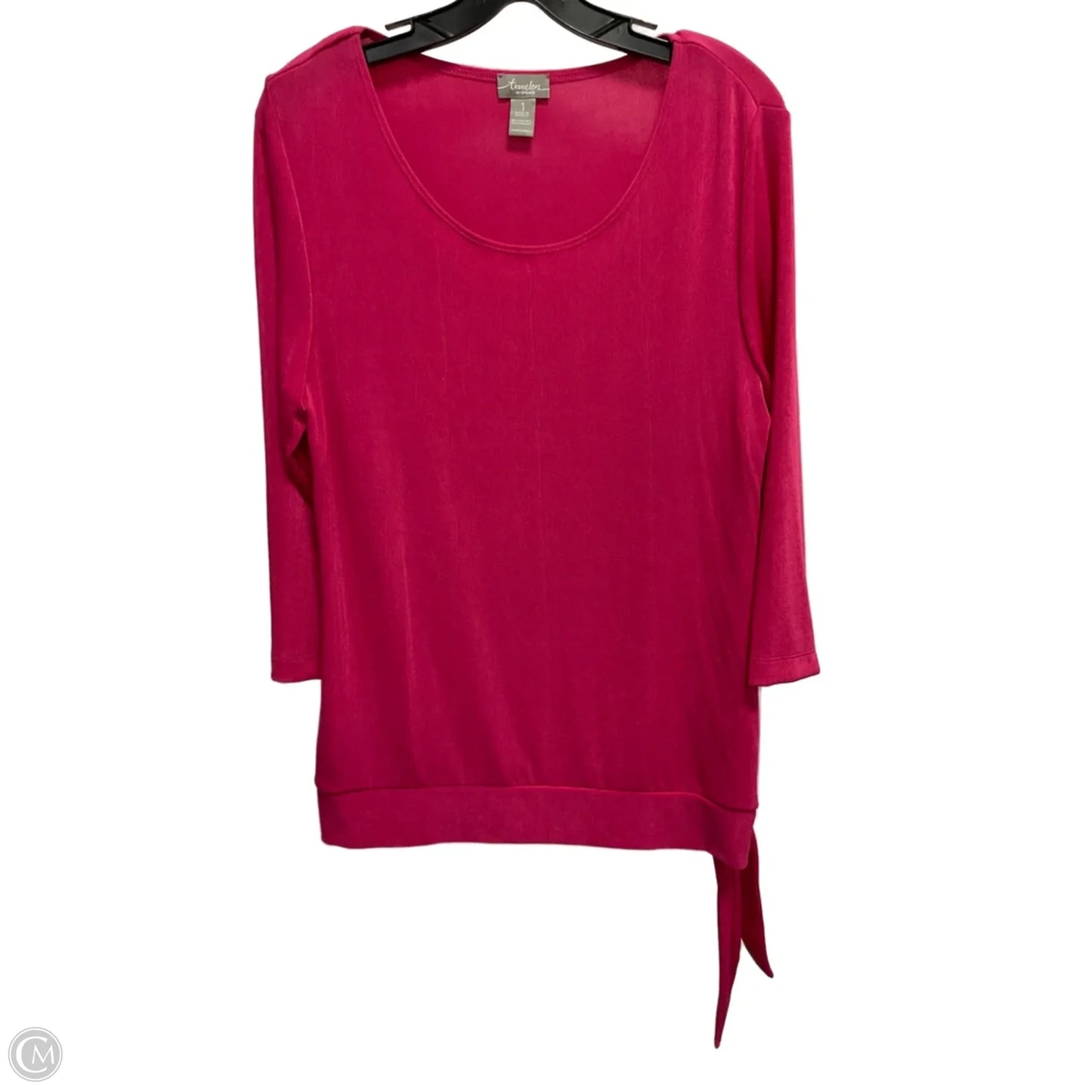 Top Long Sleeve By Chicos In Pink, Size: M