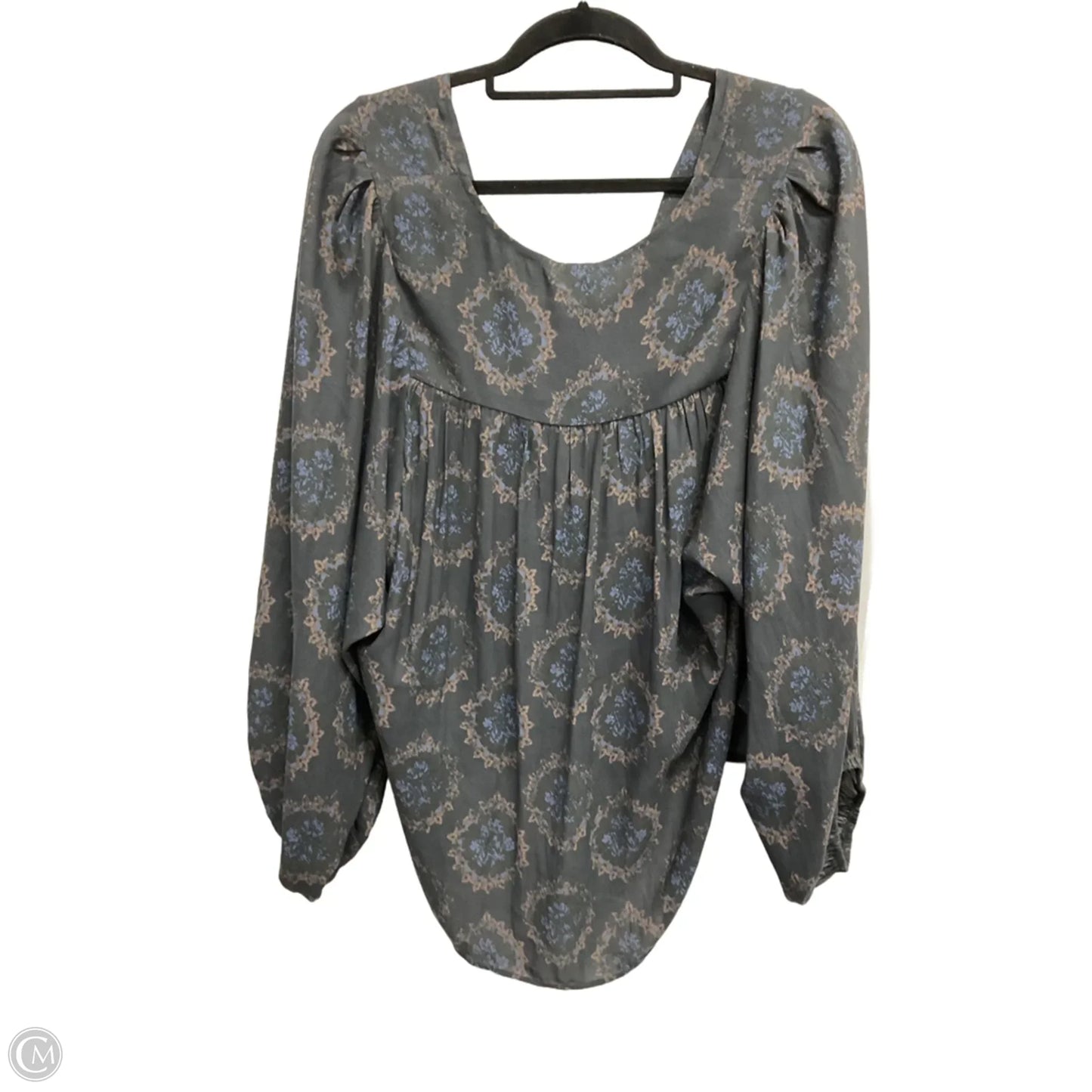 Blouse Long Sleeve By Free People In Multi-colored, Size: M