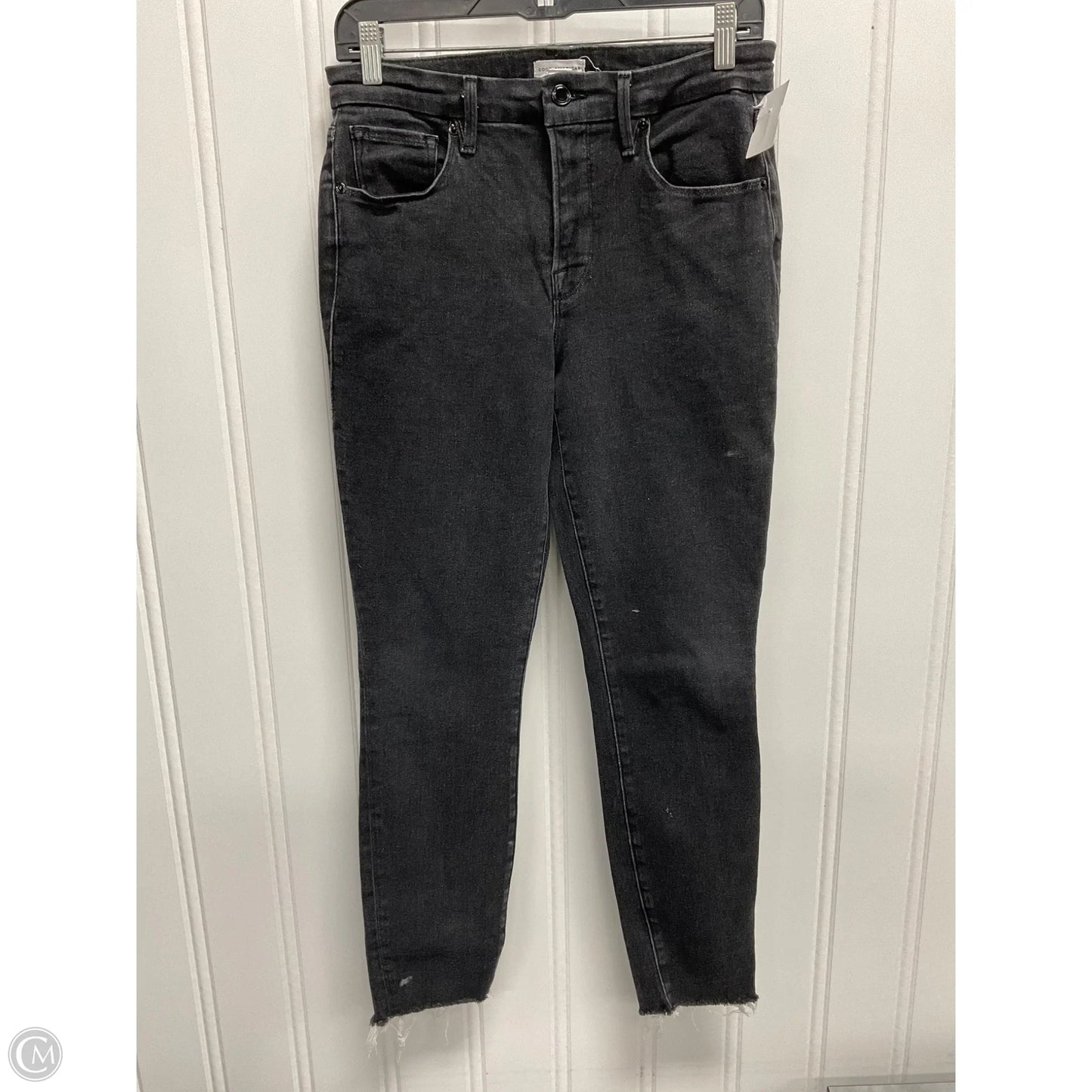 Jeans Skinny By Good American In Black, Size: 8