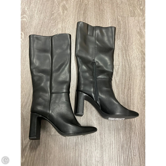 Boots Knee Heels By A New Day In Black, Size: 8