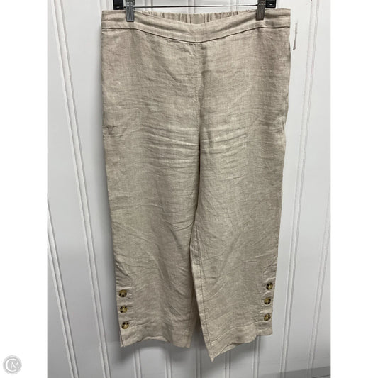 Pants Linen By Chicos In Tan, Size: 10