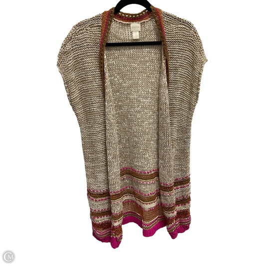 Vest Sweater By Chicos In Multi-colored, Size: L