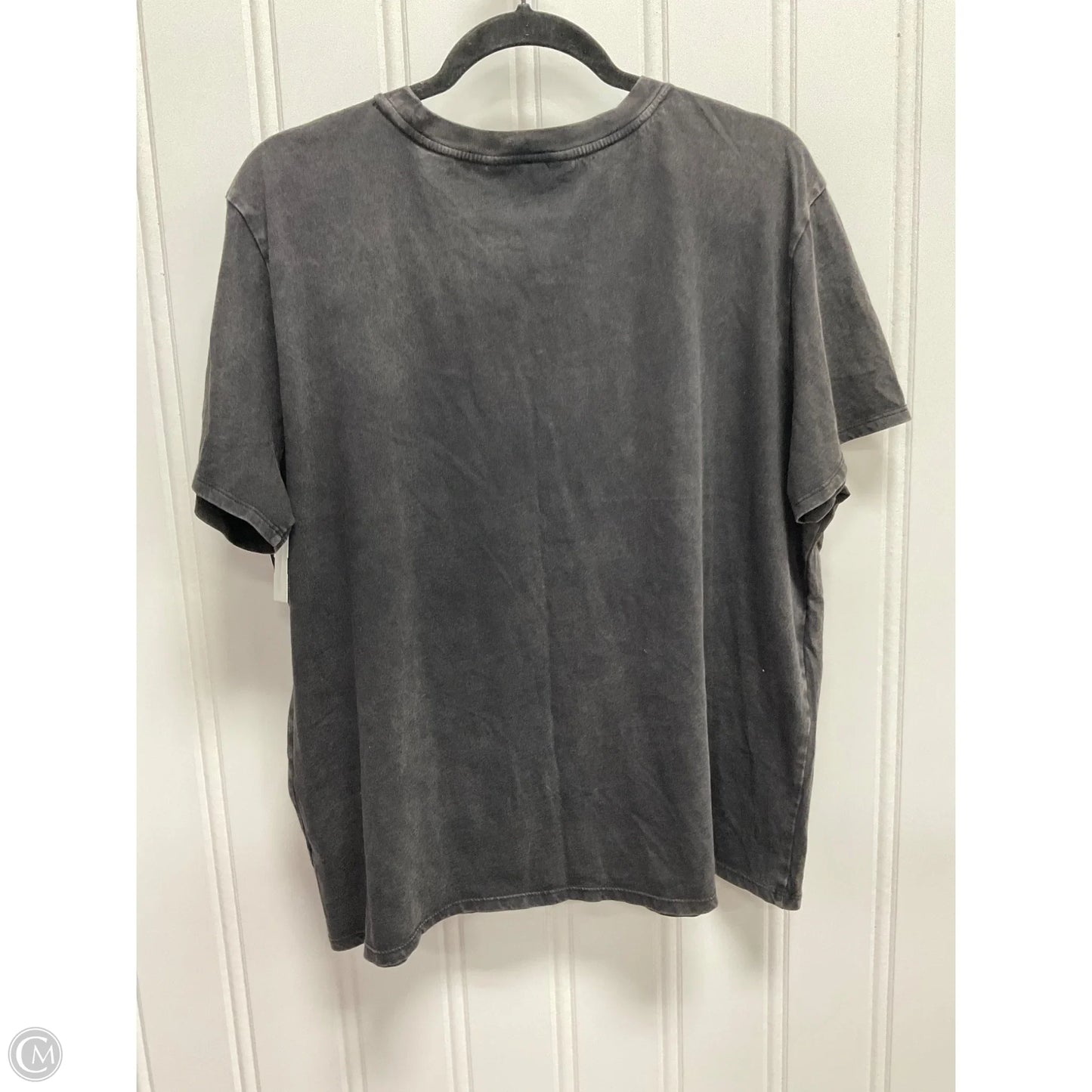 Top Short Sleeve By Simply Vera In Black, Size: Xl