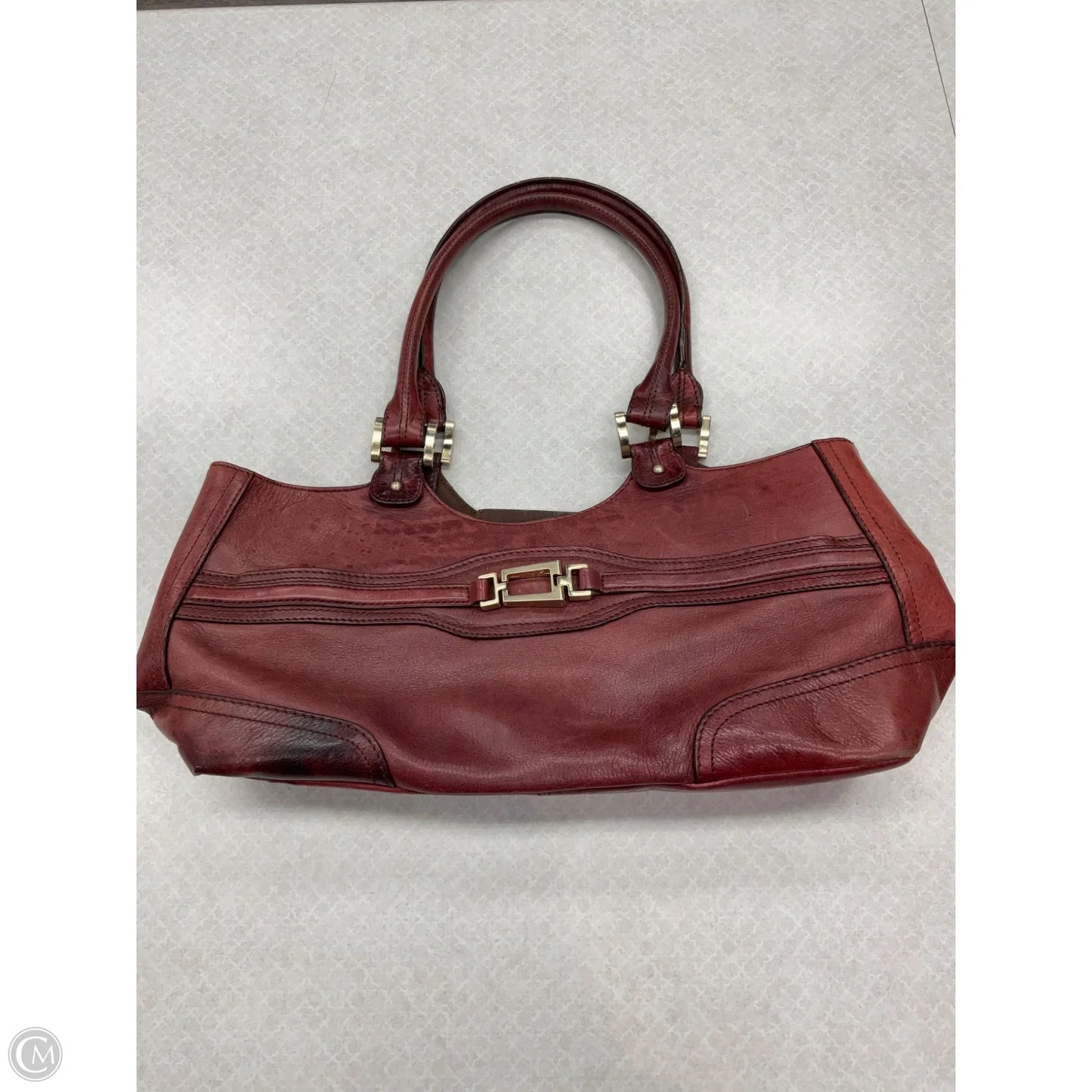 Handbag Leather By Etienne Aigner, Size: Medium