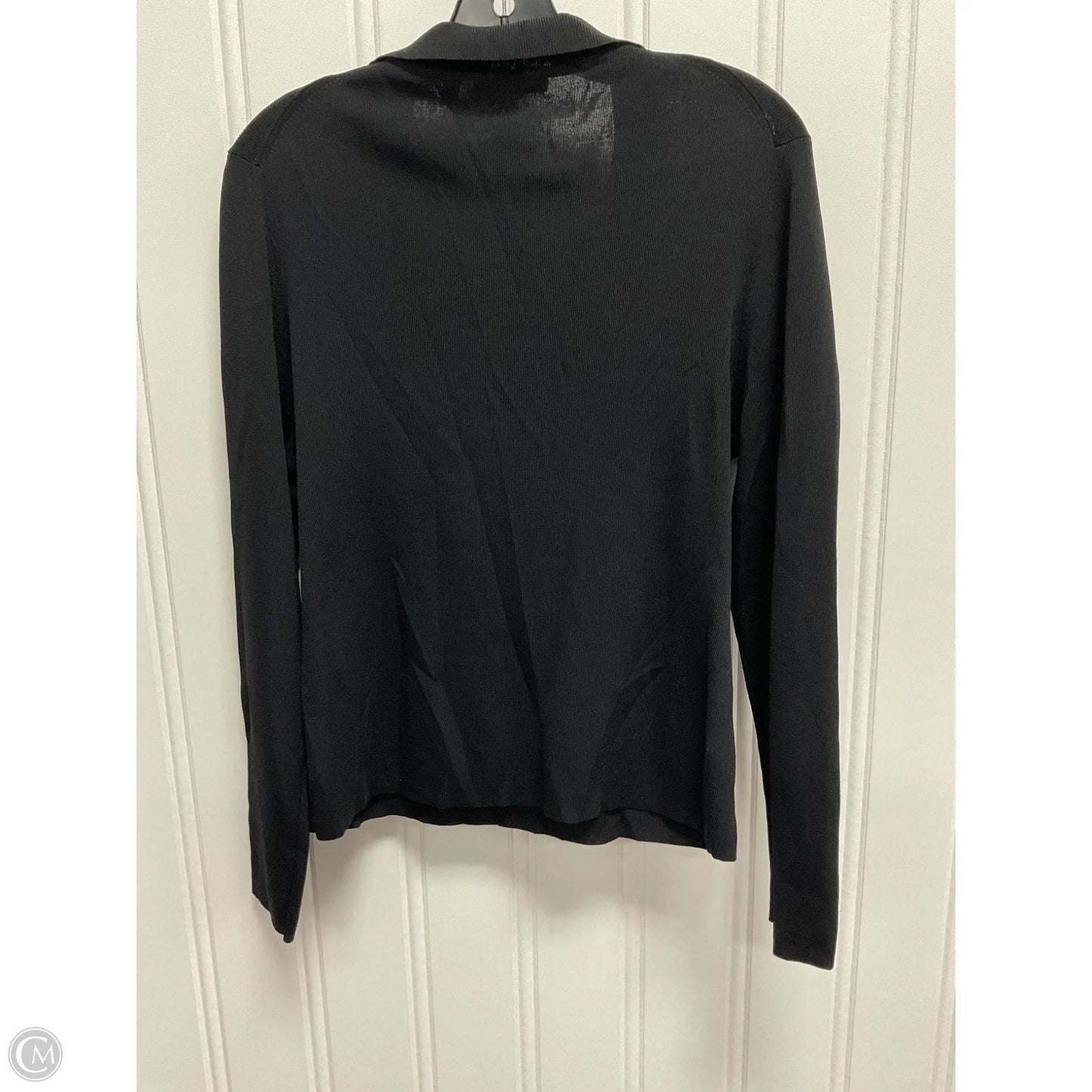 Top Long Sleeve By Anne Klein In Black, Size: L