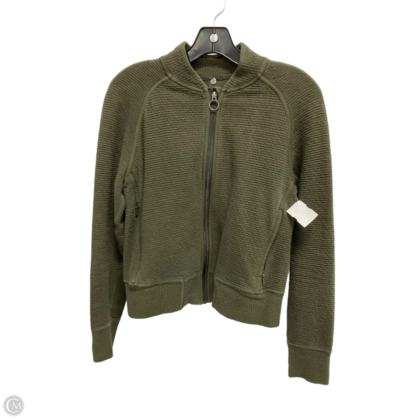 Athletic Jacket By Lululemon In Green, Size: S