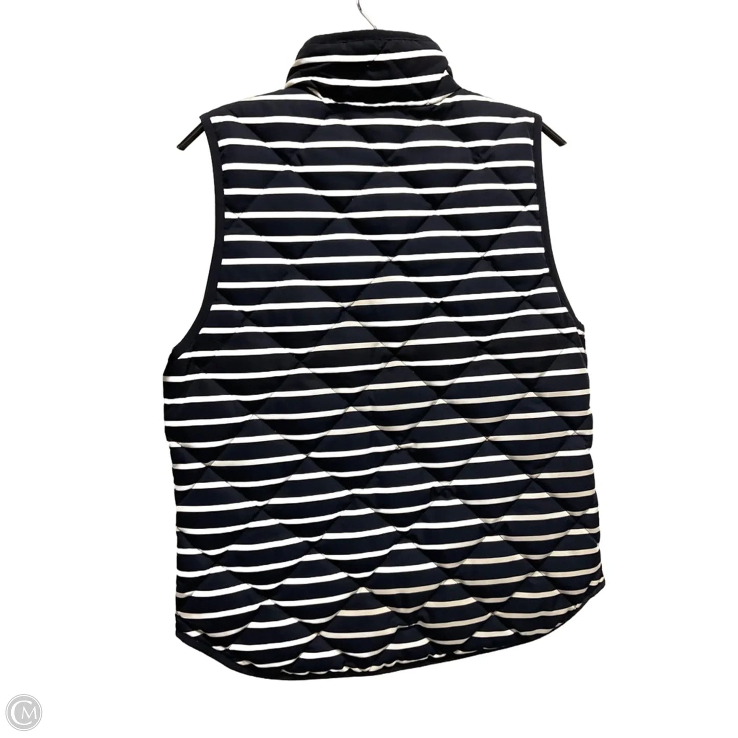 Vest Puffer & Quilted By J. Crew In Striped Pattern, Size: M