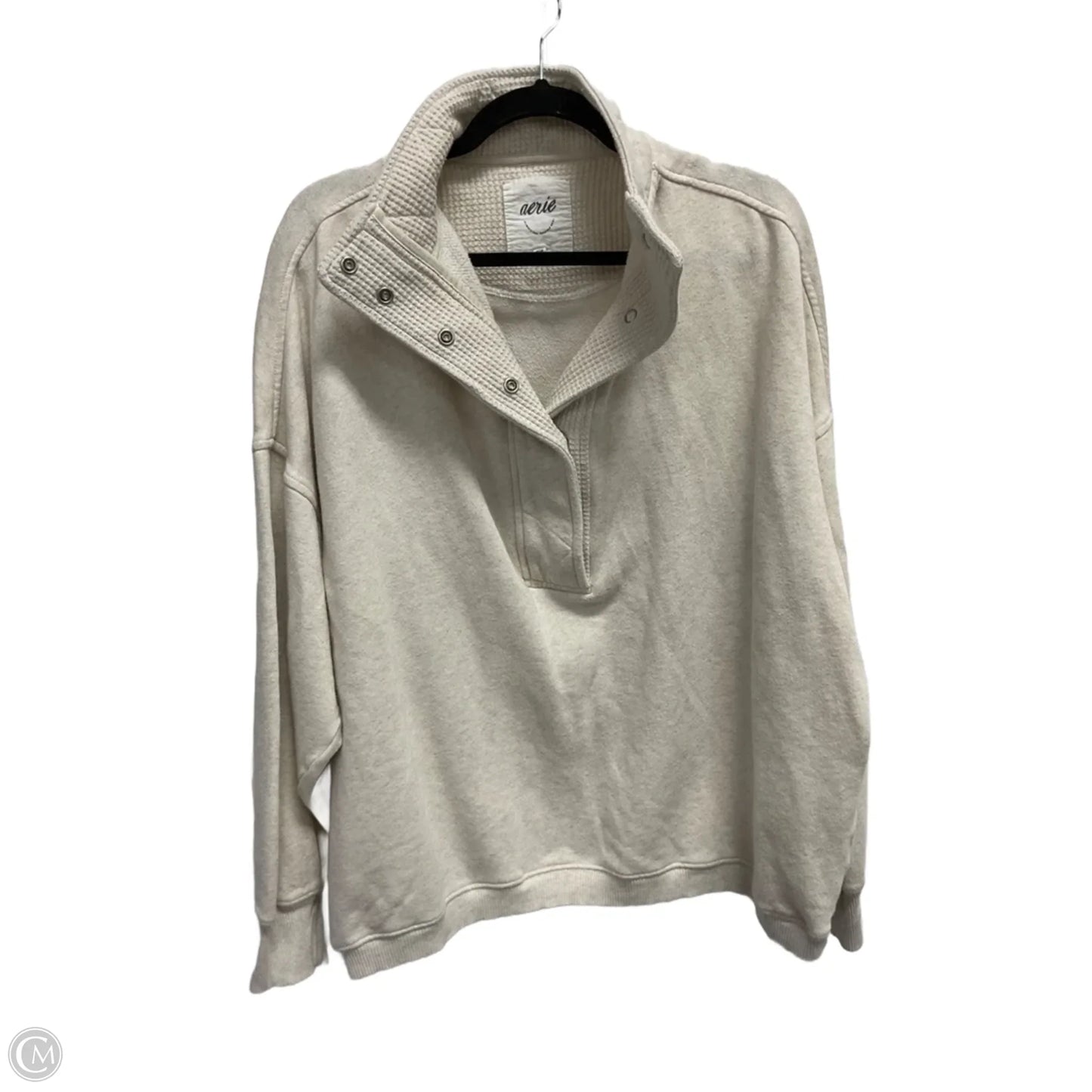 Sweatshirt Collar By Aerie In Beige, Size: M