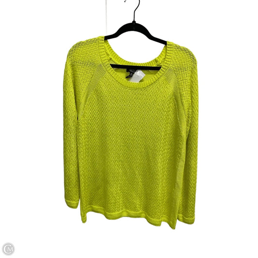 Sweater By Jones New York In Yellow, Size: Xl