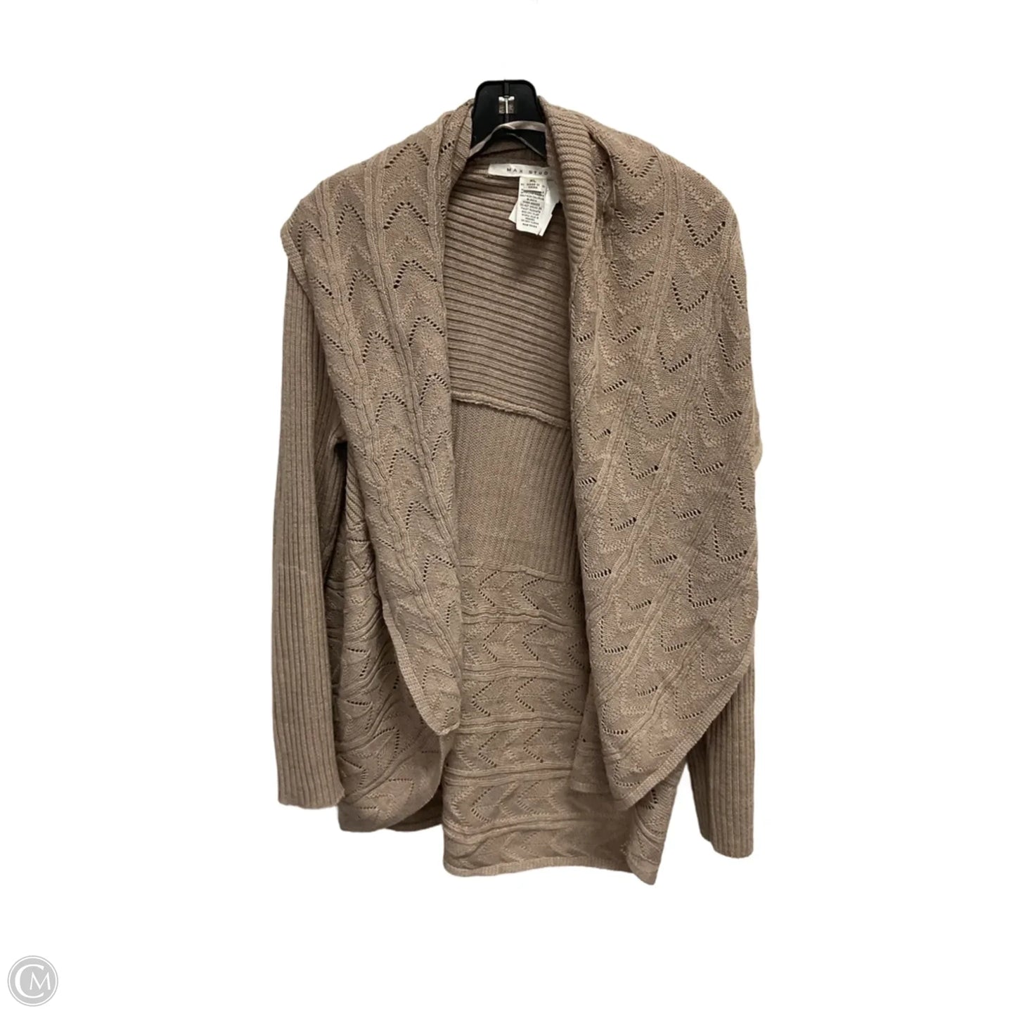 Cardigan By Max Studio In Tan, Size: Xl
