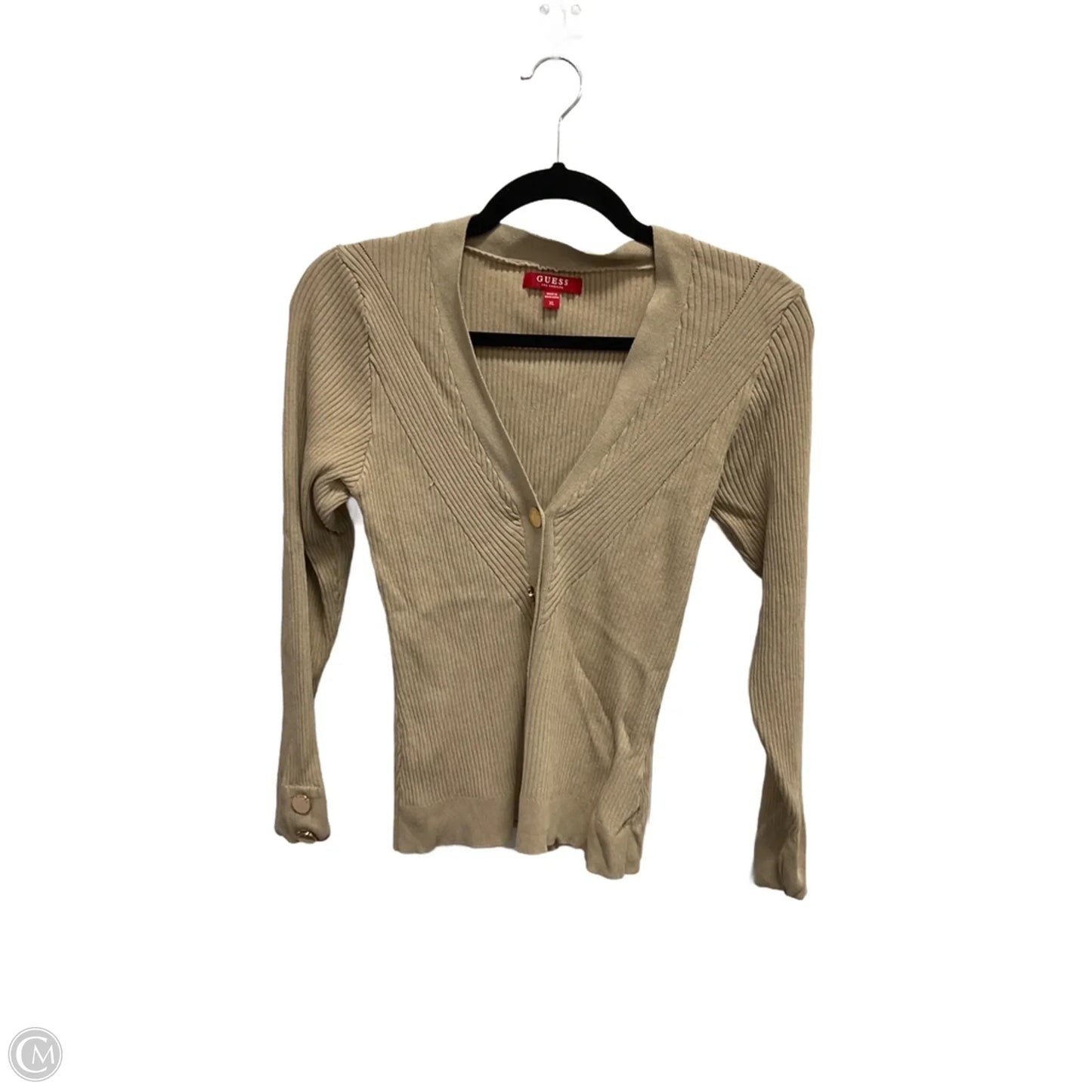 Cardigan By Guess In Tan, Size: Xl