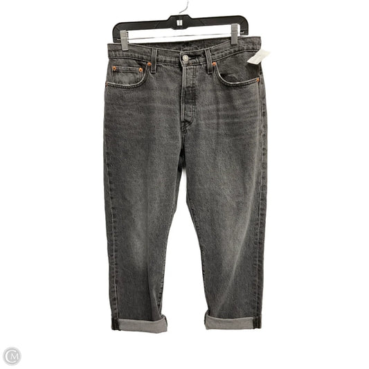 Jeans Straight By Levis In Black, Size: 8