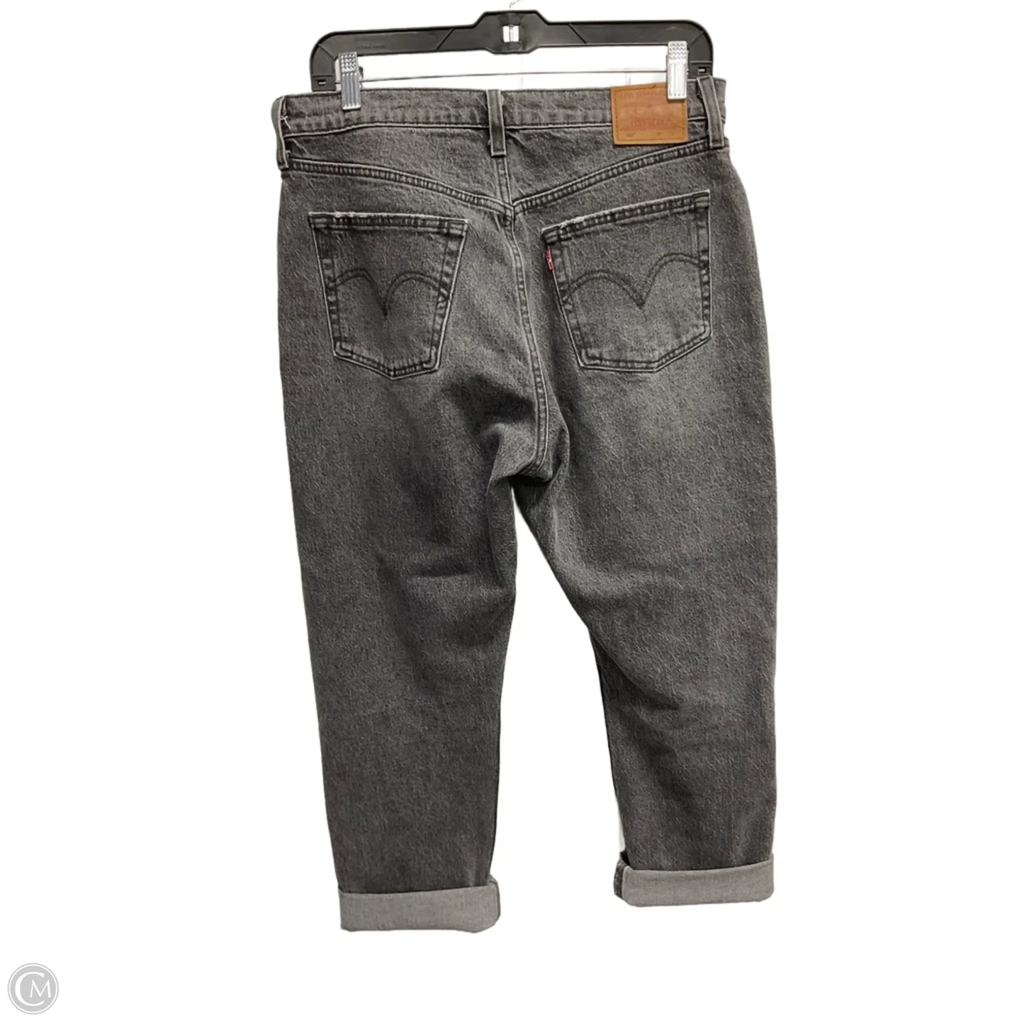 Jeans Straight By Levis In Black, Size: 8