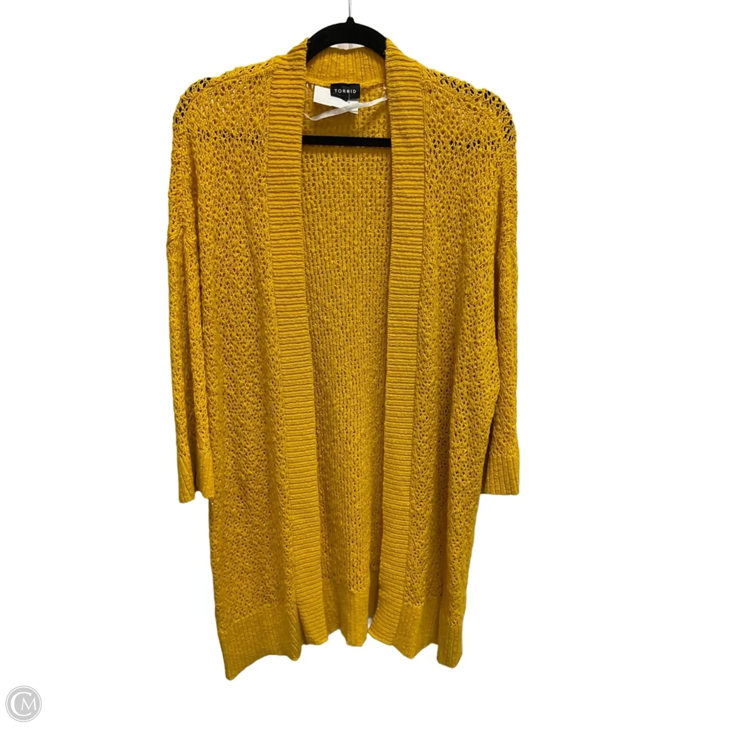 Cardigan By Torrid In Yellow, Size: 3x