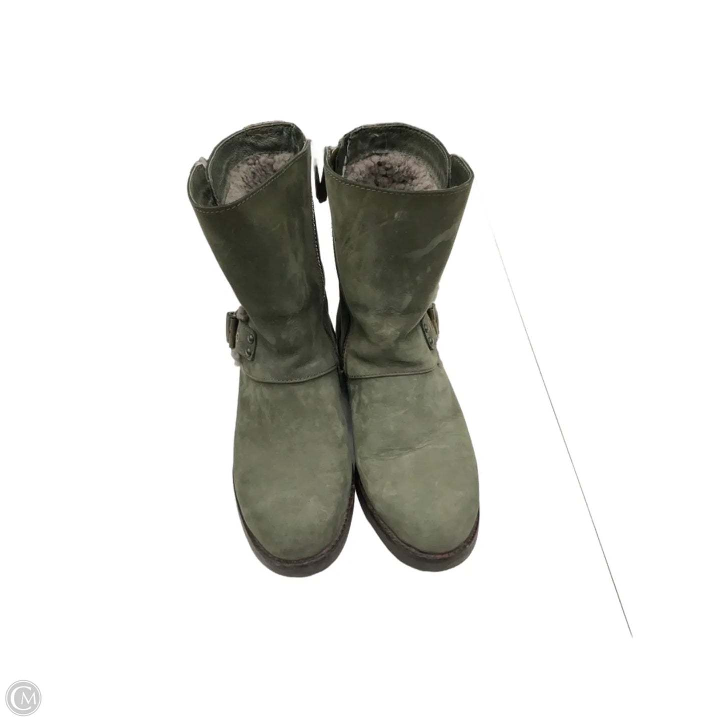 Boots Designer By Ugg In Green, Size: 7