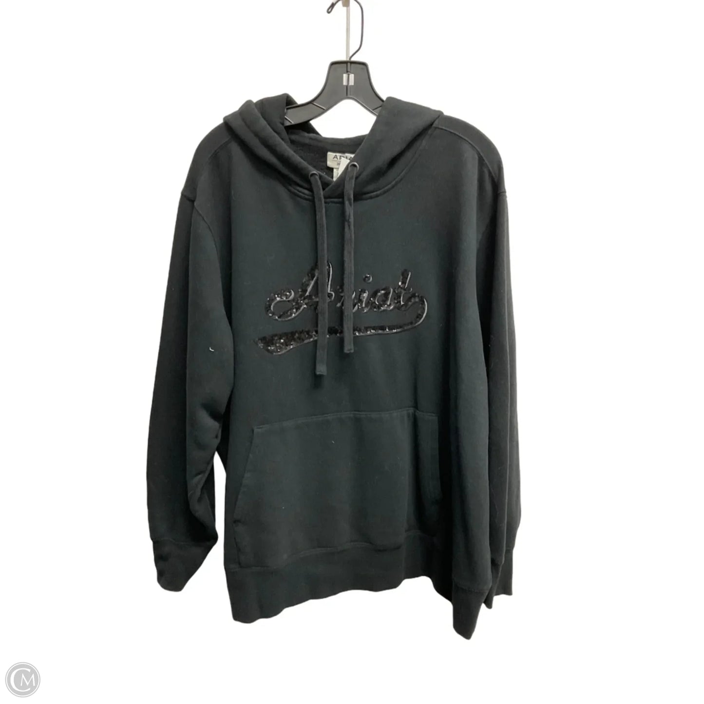 Sweatshirt Hoodie By Ariat In Black, Size: 2x