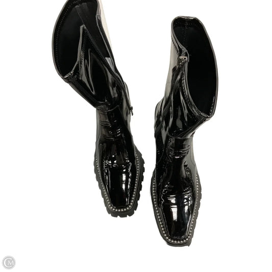 Boots Mid-calf Heels By Cma In Black, Size: 10